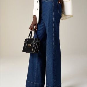 J. Crew Embellished Denim Trouser NWT‎ SZ 33